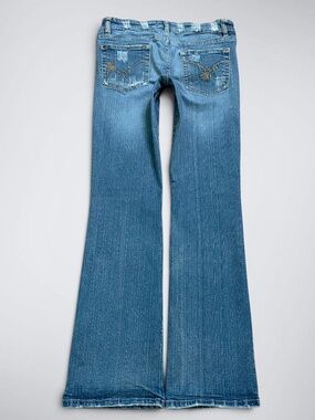 All American Girl Wax Jeans Low Rise Bootcut Jeans
